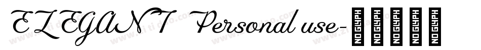 ELEGANT  Personal use字体转换